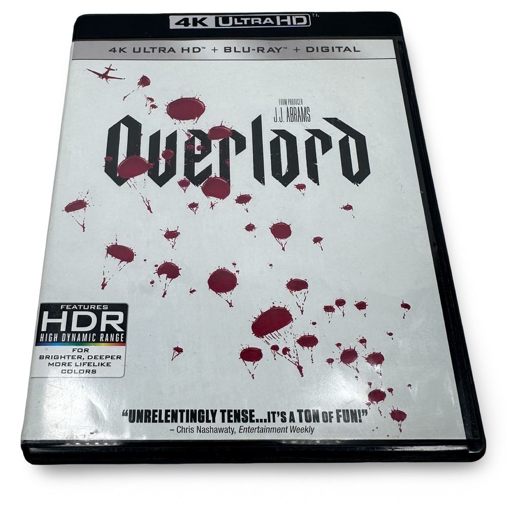 Overlord 4K Ultra HD Blu-ray 2018 J.J. Abrams Action Horror Movie R Rated